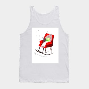 Baby it's cold outside illustration Tank Top